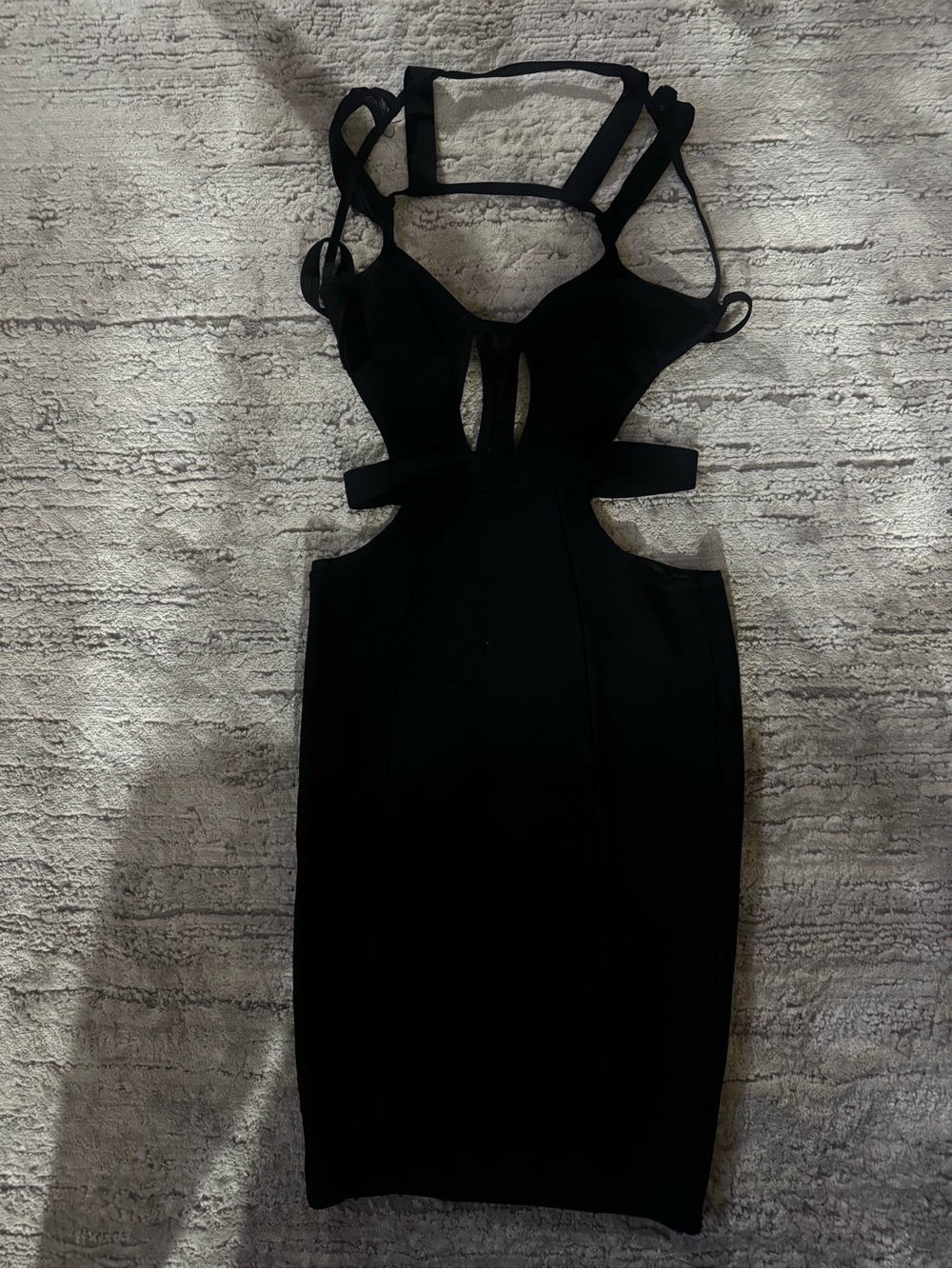 Black The Geometric Bodycon Dress